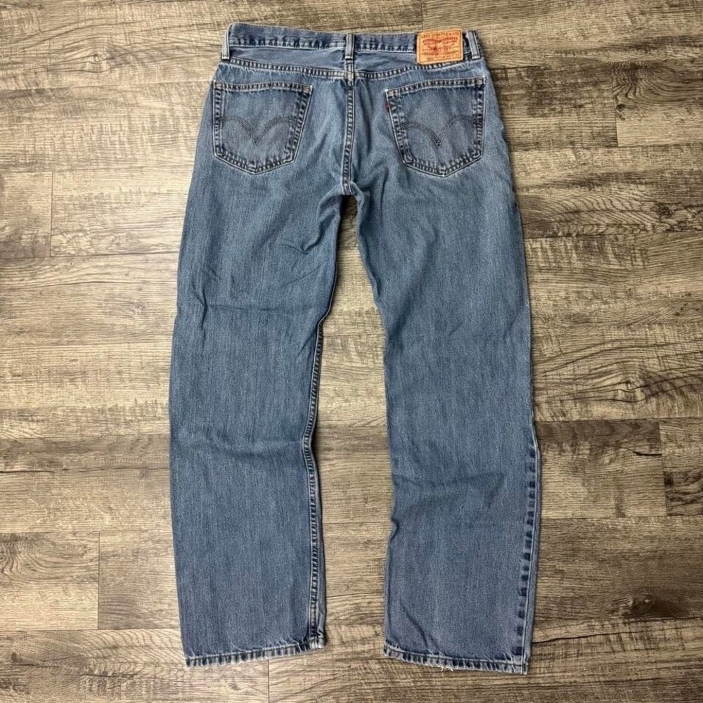 Levi's 505 Straight Fit Denim Jeans Sz 35x32